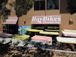 Picture of the the front of Bay Bikes